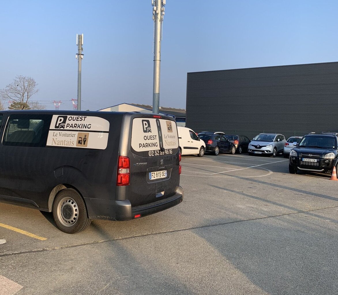 Outside car park + shuttle service